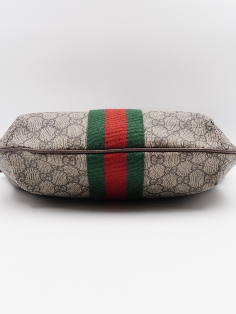 CI32 ❤️ Gucci GG Supreme Monogram Small Ophidia Half Moon Hobo - Picture 12 of 13